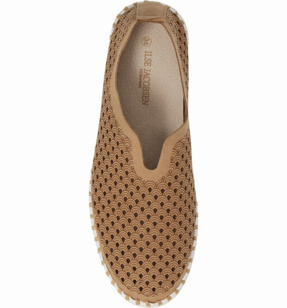 Slip-on Leather Ilse Jacobsen Women's Tulip 139 Latte Perforated