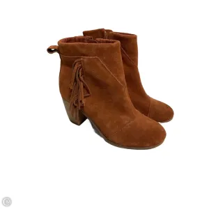 Boots Ankle Flats By Toms In Brown, Size: 8.5 Ankle Boots For Big Feet