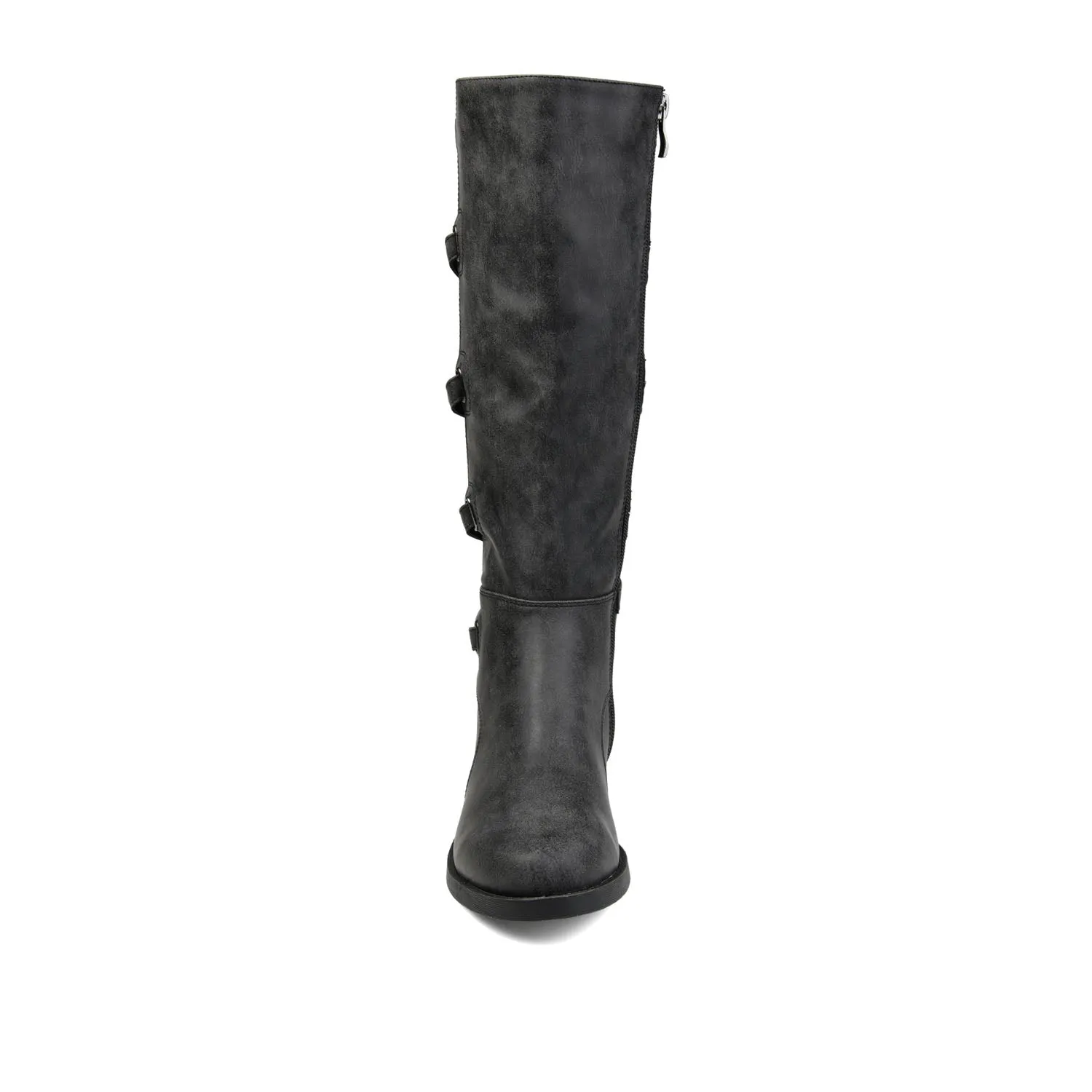 Womens Flat Boots CARLY RIDING BOOTS IN VEGAN LEATHER