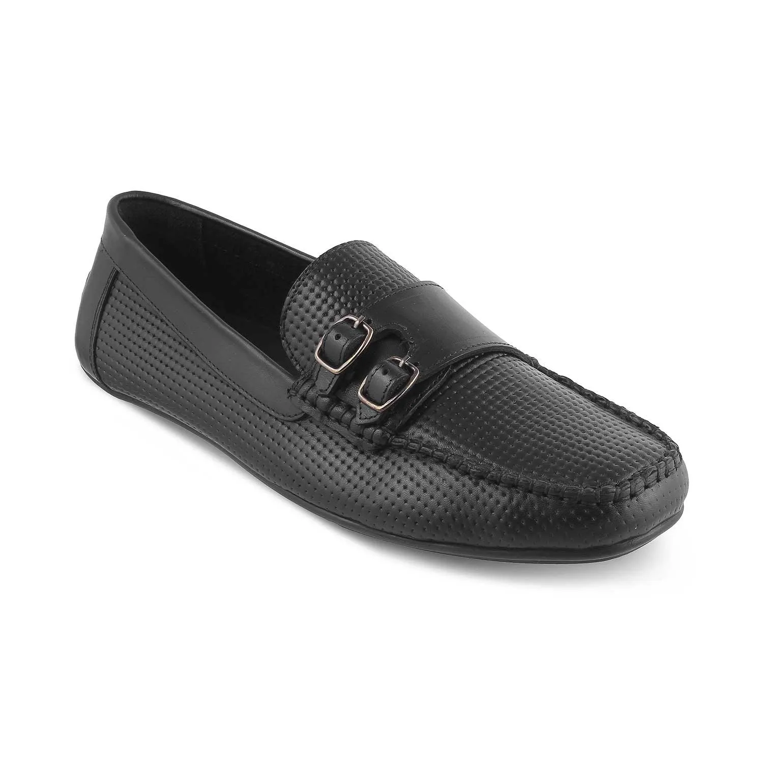 Loafers Heart The Yosa Black Men's Double Monk Shoes Tresmode