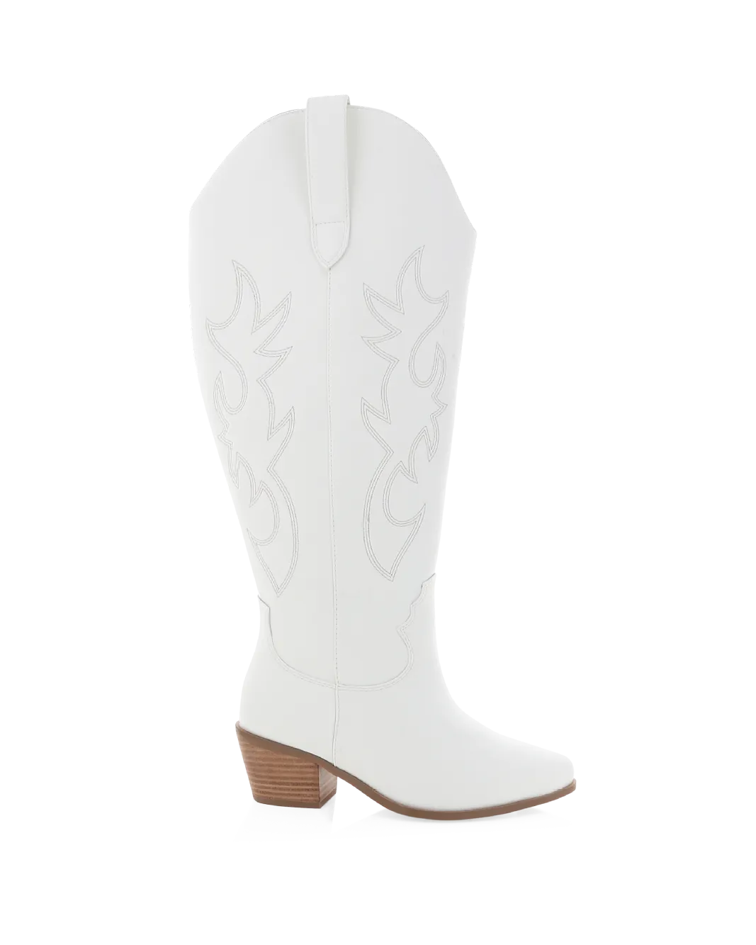 URSON EXTENDED CURVE - WHITE Tabi Boots