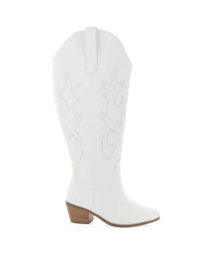 White Hiking Boots URSON EXTENDED CURVE - WHITE