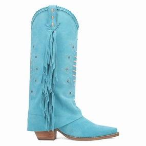 Spirit Trail Studded Embroidered Fringe Snip Toe Pull On Cowboy Boots Rider Girl Rhinestone Cowgirl Boots