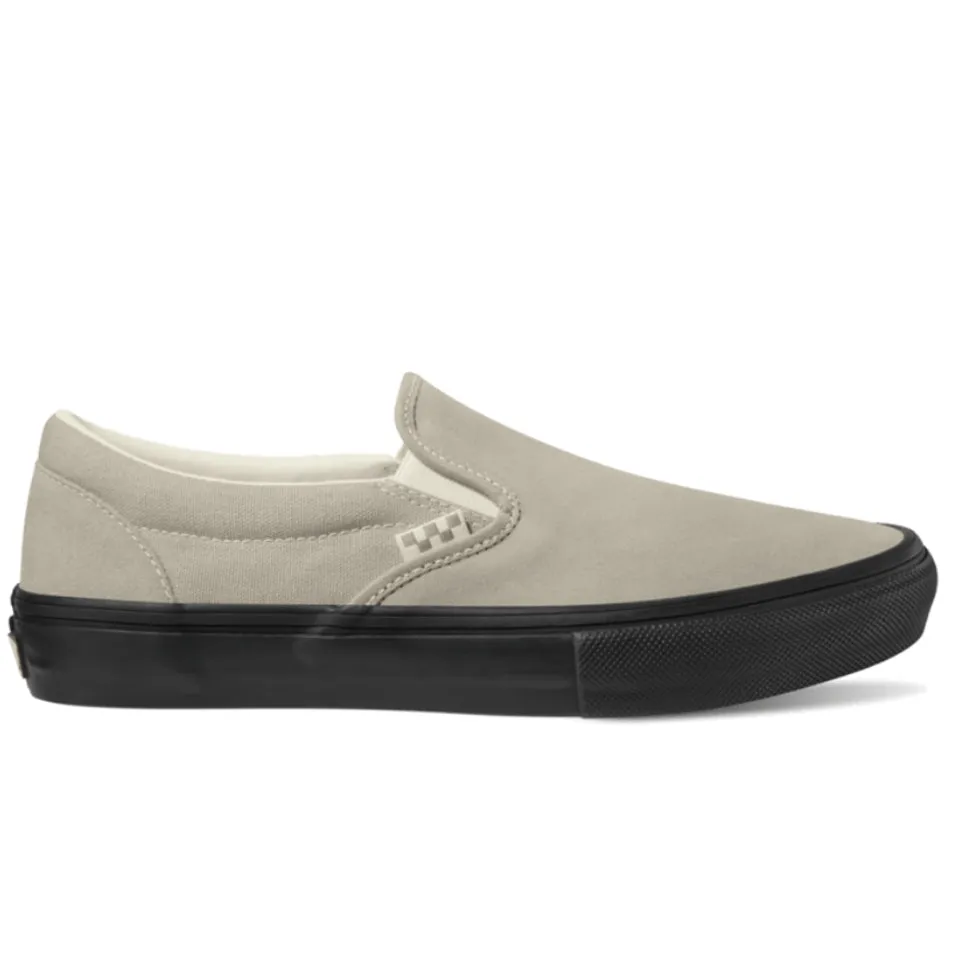 Skecher Slip On Shoes Vans Skate Slip-On Tan Black Shoes