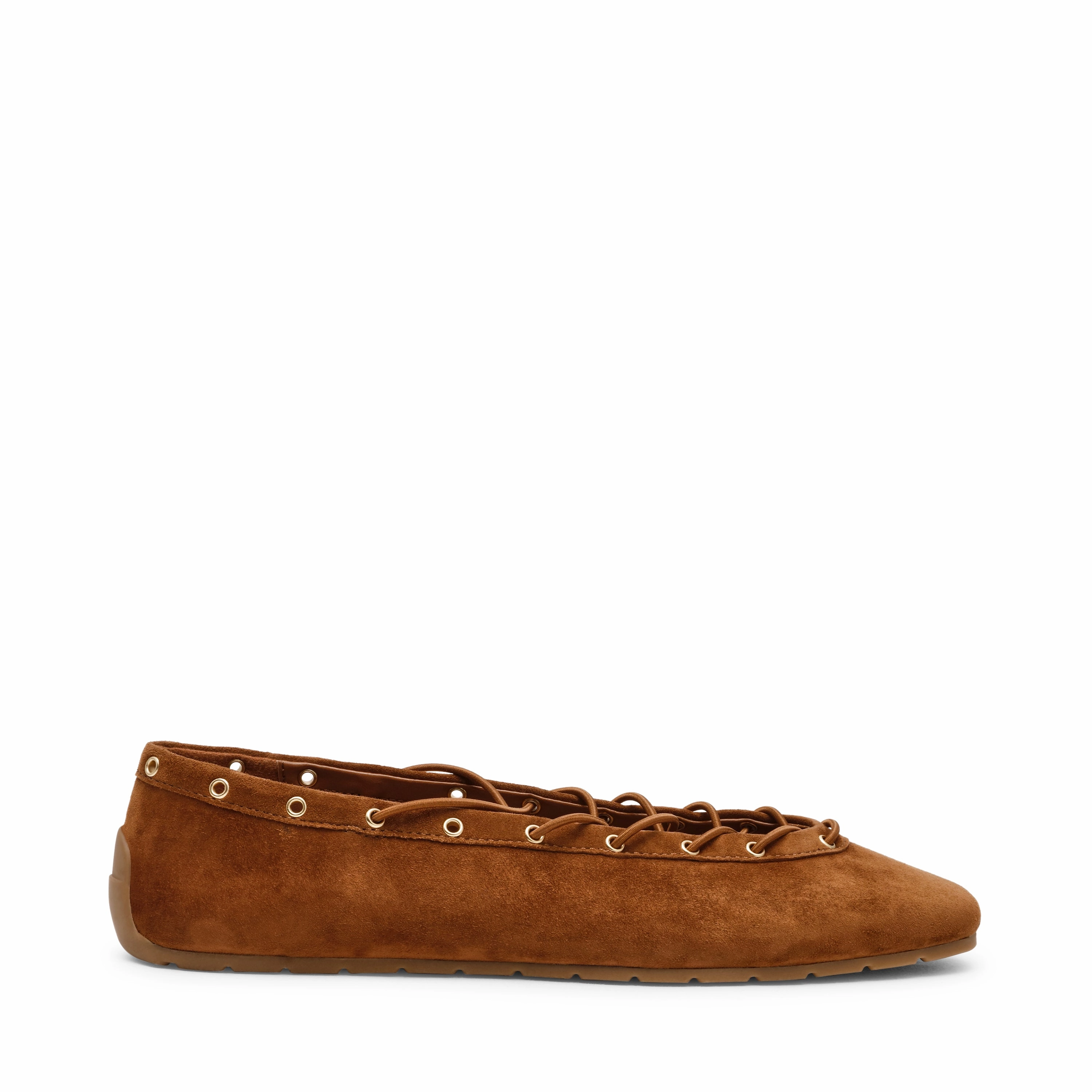 Flat Socks Shoe Liner Pointe Flat Shoe CHESTNUT SUEDE