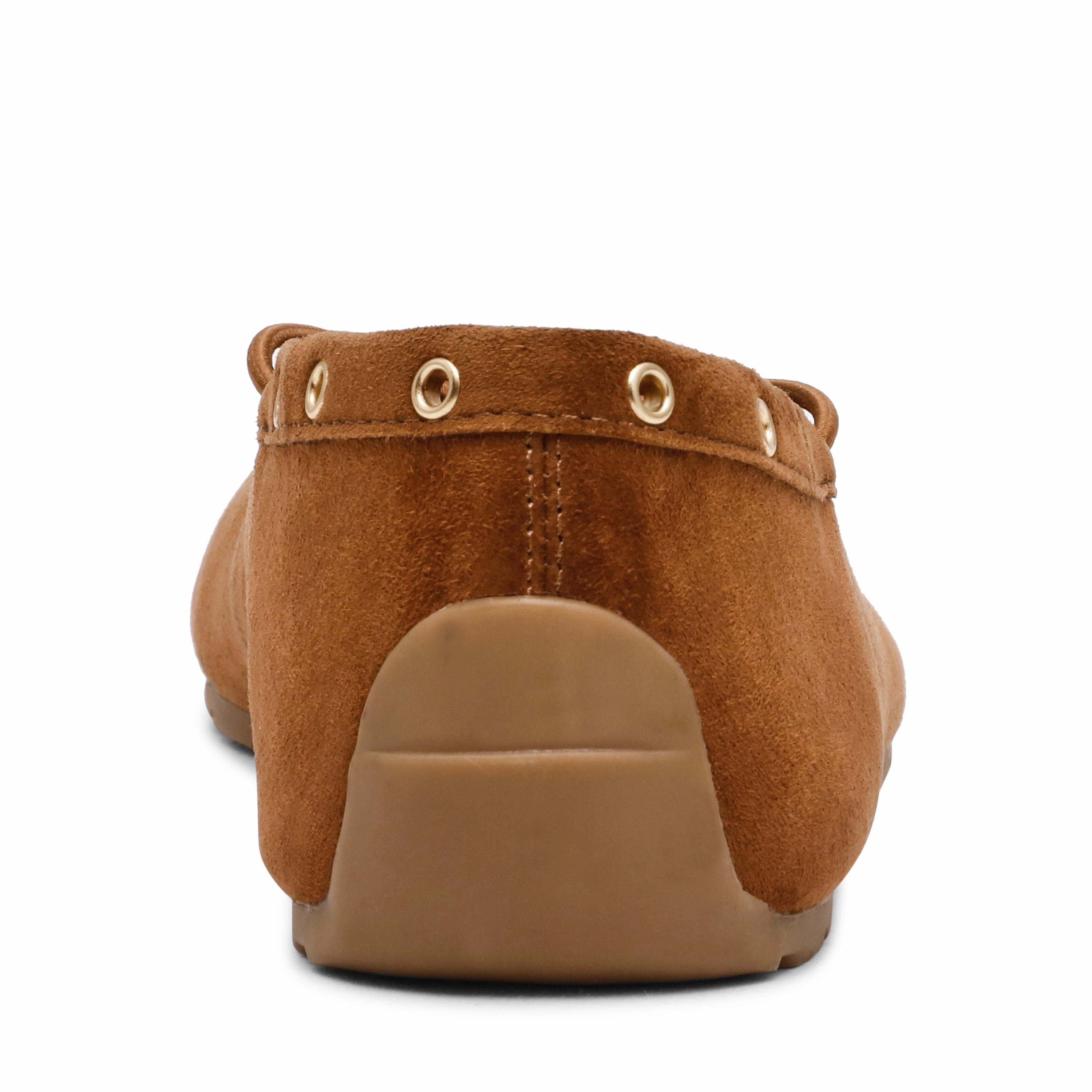 Comfy Flat Shoes Pointe Flat Shoe CHESTNUT SUEDE