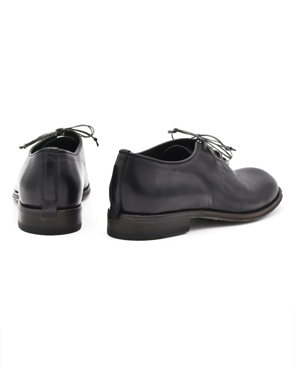 Shoto Black Whole Cut Oxford Loafers And Suit