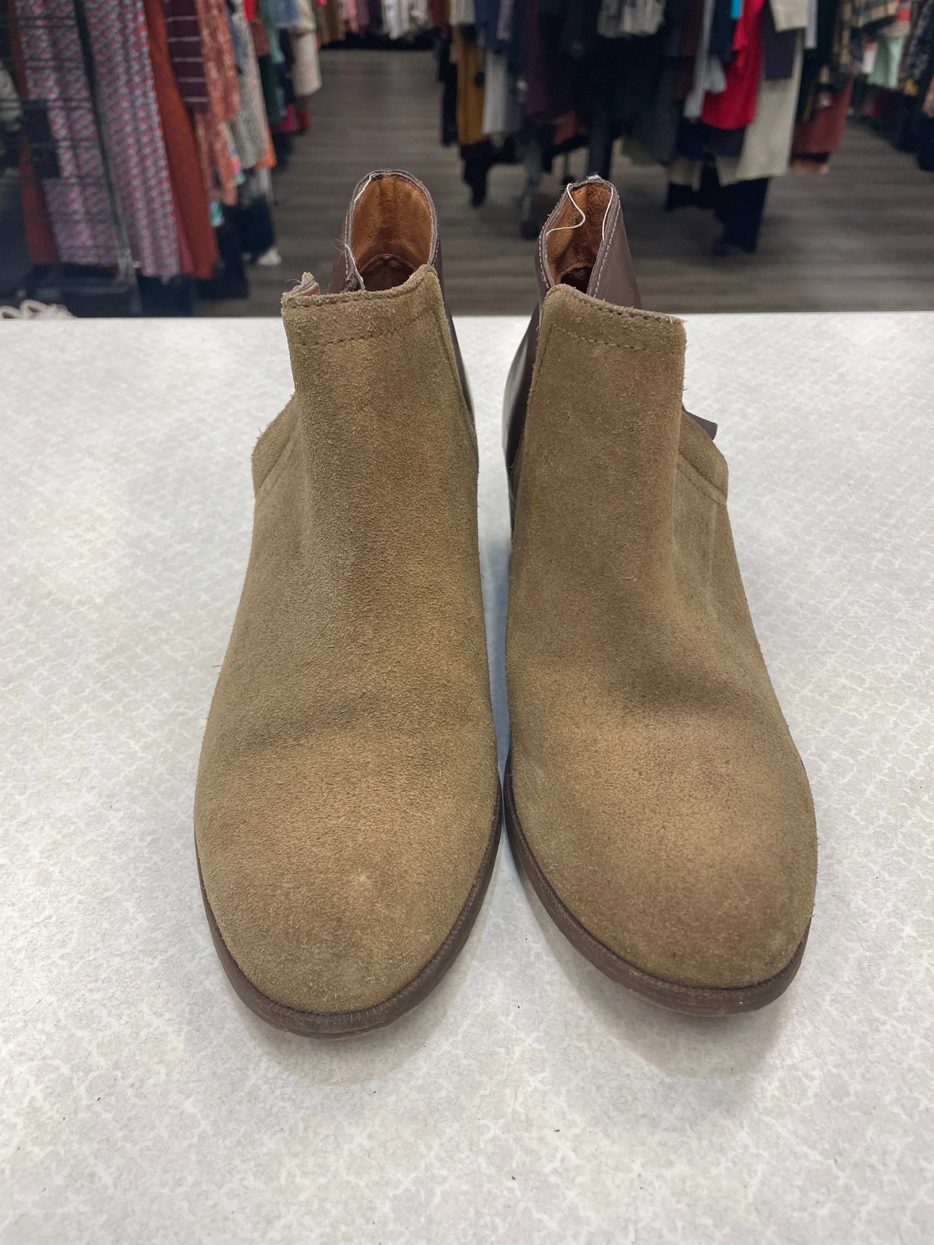 Boots Ankle Heels By Madewell In Brown, Size: 7.5 Pictures Of Jeans With Ankle Boots