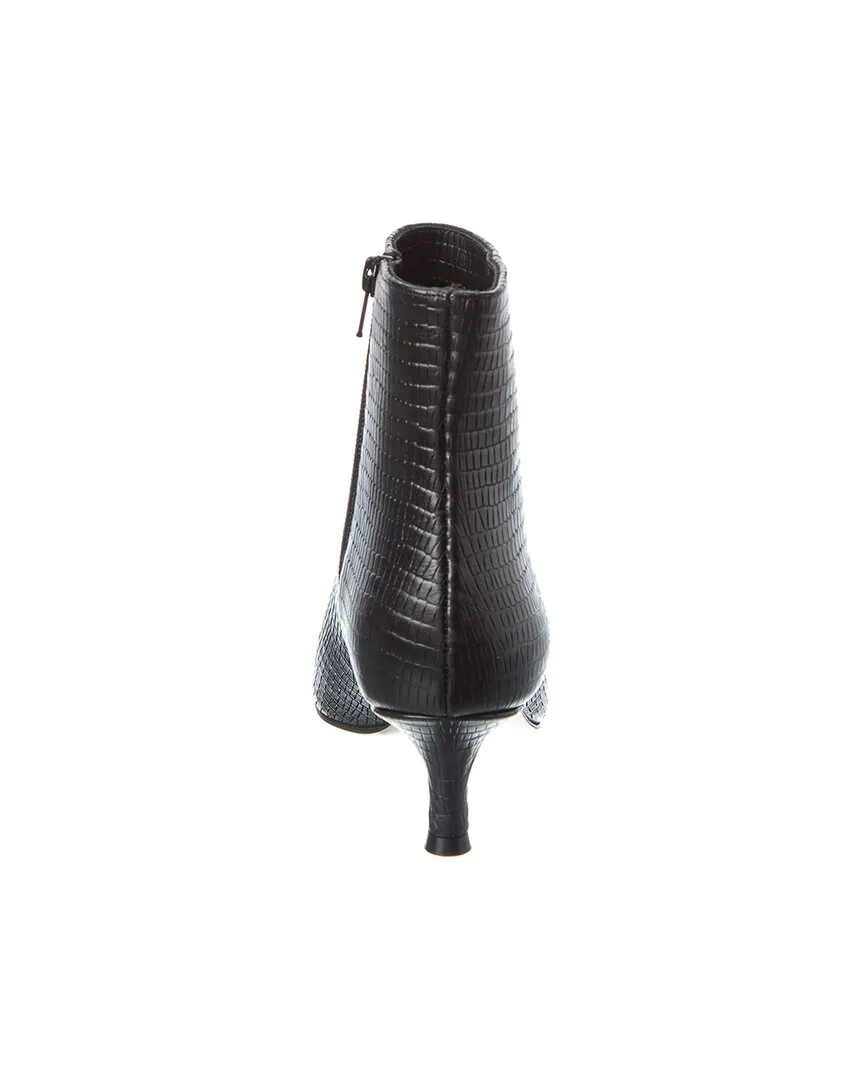 M by Bruno Magli Nerina Snake-Embossed Leather Ranchero Boots