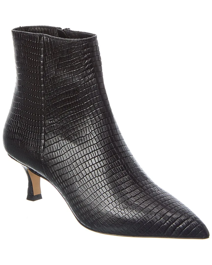 Western Boots Round Toe M by Bruno Magli Nerina Snake-Embossed Leather
