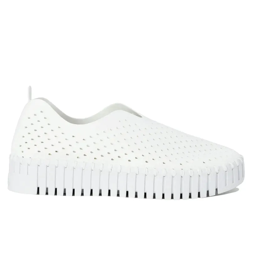 Embellished Slip On Sneakers Tulip 3373 White