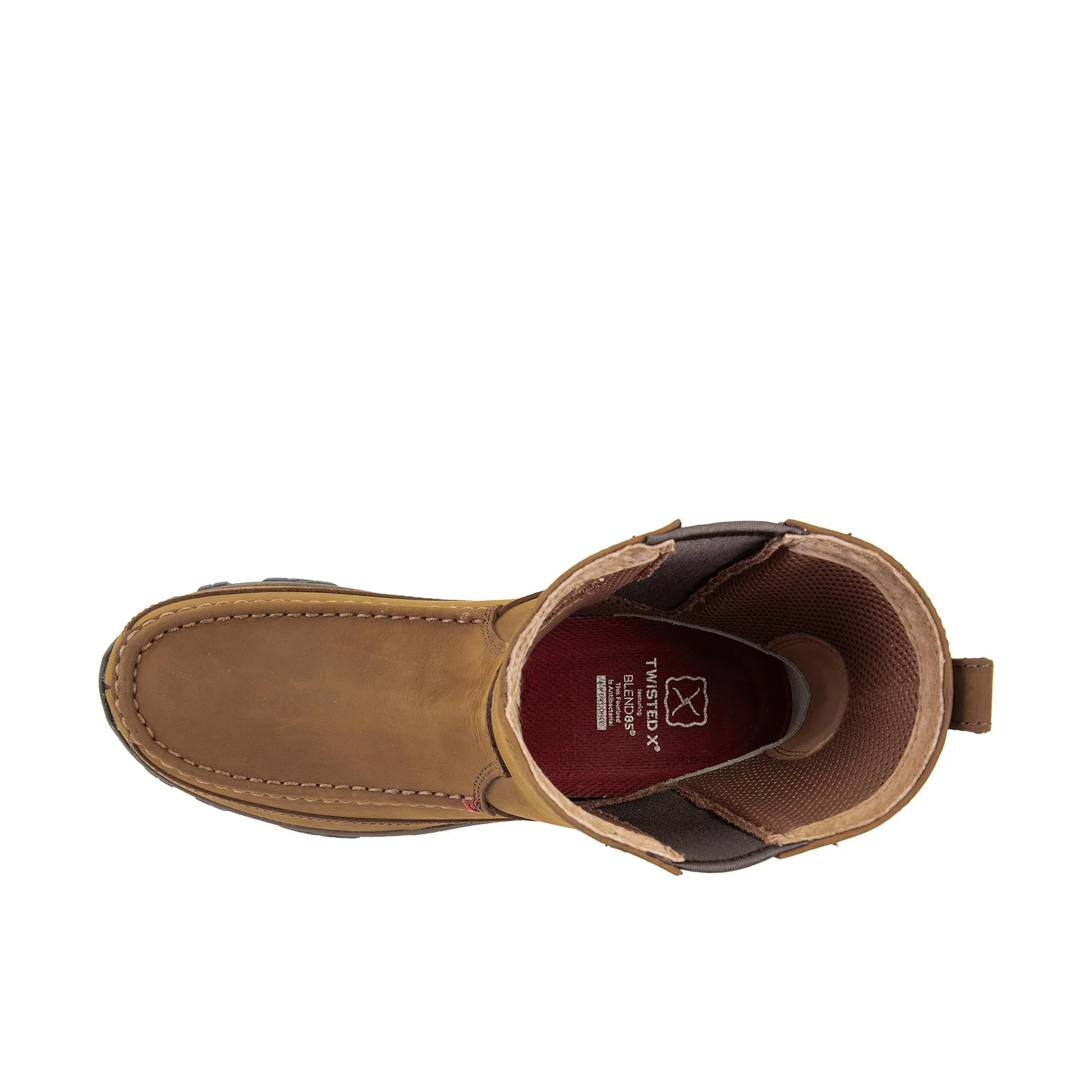 Heeled Boots Thigh High Twisted X 8 Inch Pull On Hiker Boot Charcoal and Tan