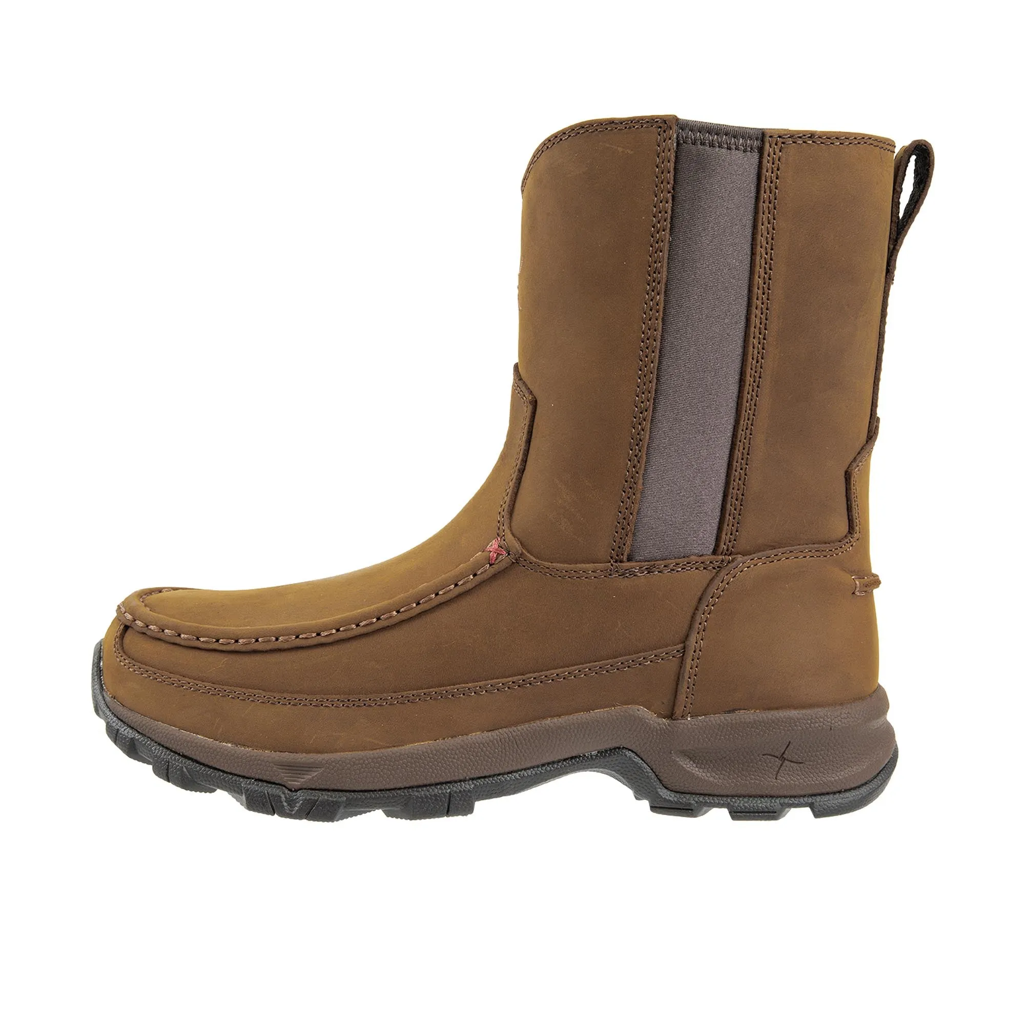 Hoffman Boots Idaho Twisted X 8 Inch Pull On Hiker Boot Charcoal and Tan