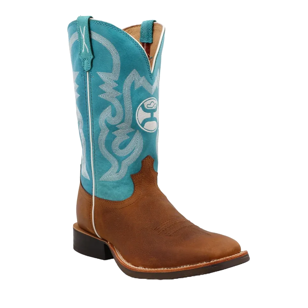 Nicks Boots Spokane Wa Twisted X Hooey Men's Gingerbread & Turquoise Western Boots MHY0032