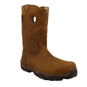 Latex Thigh High Boots Twisted X Men's 11 Inch Pull On Brown Hiker Boot MHKBNW1