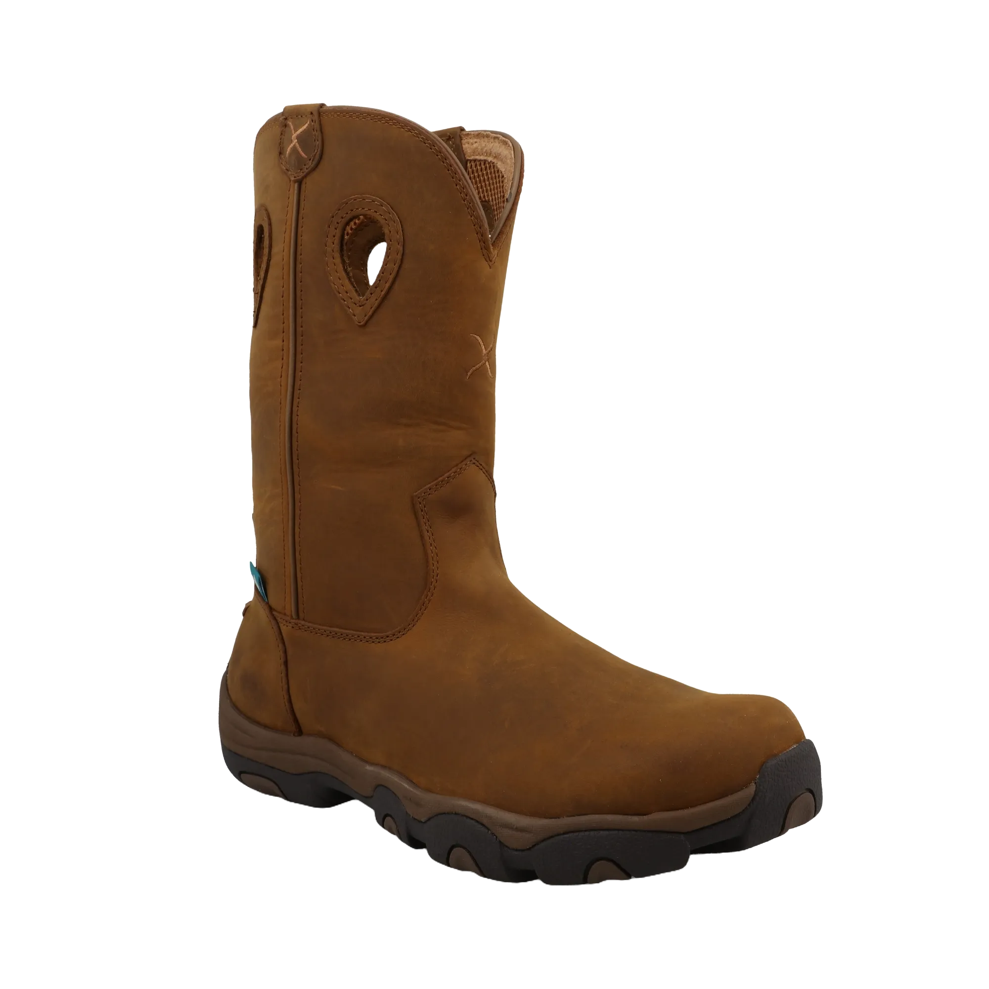 Mens Hiking Boots Twisted X Men's 8 Inch Pull On Brown Hiker Boots MHKBW04