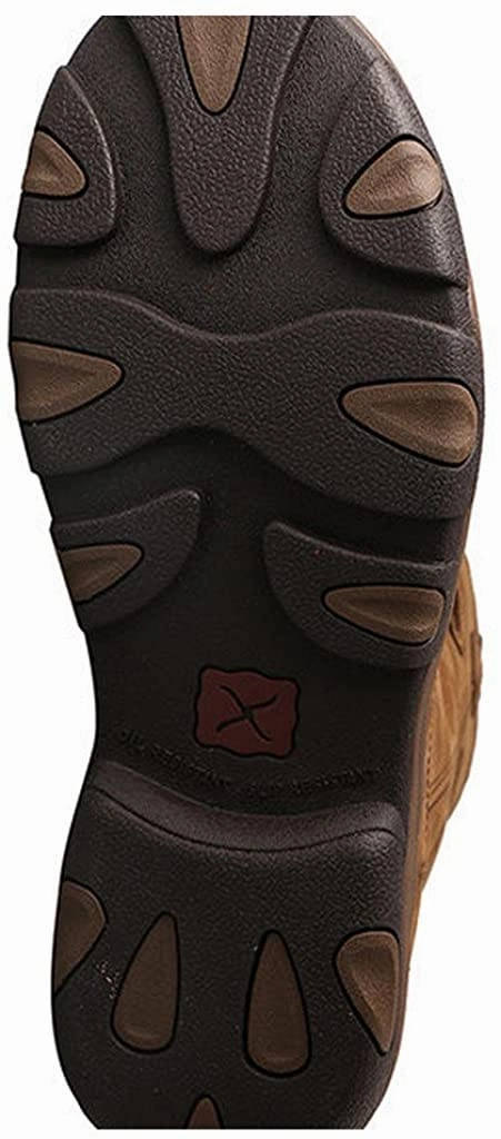 Boots Good For Rain Twisted X Men's 11" Pull-On Hiker Boot, Distressed Saddle/Saddle, 9(W)