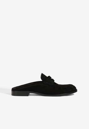 Flat Bottom Training Shoes Tyche Mule Suede Flat
