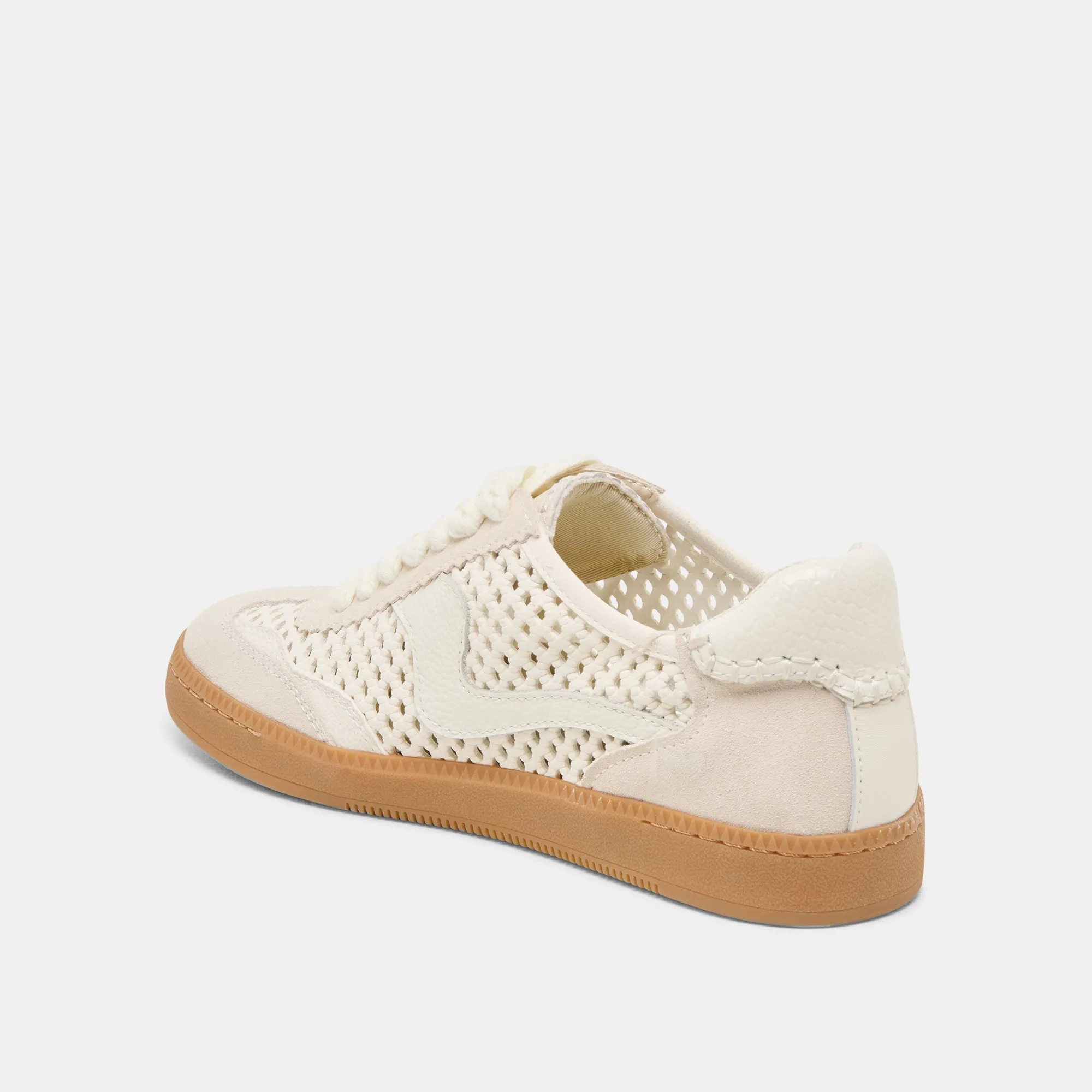 Platform Sneakers Jeffrey Campbell NOTICE SNEAKERS IVORY PERFORATED NUBUCK