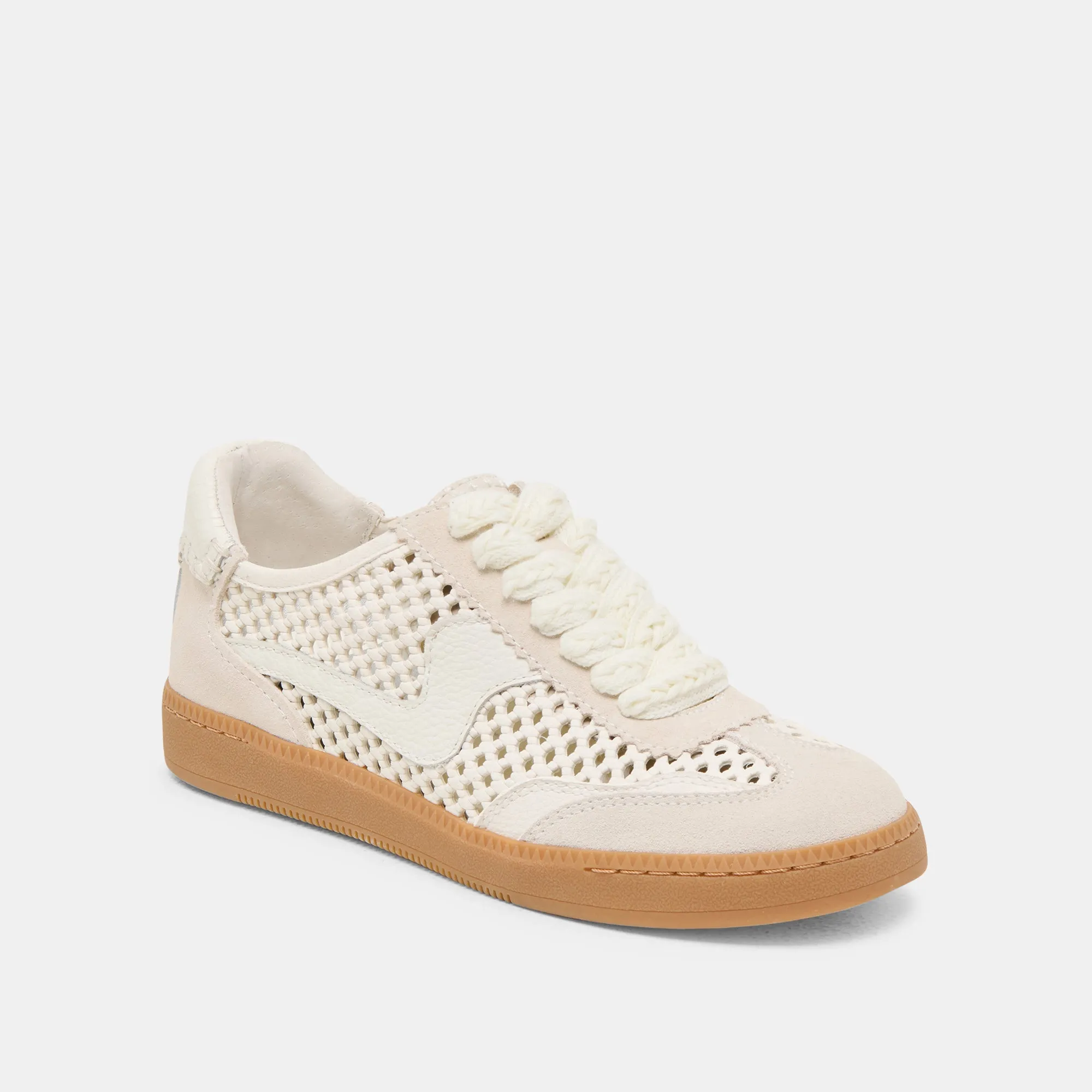 Recent Sneakers NOTICE SNEAKERS IVORY PERFORATED NUBUCK