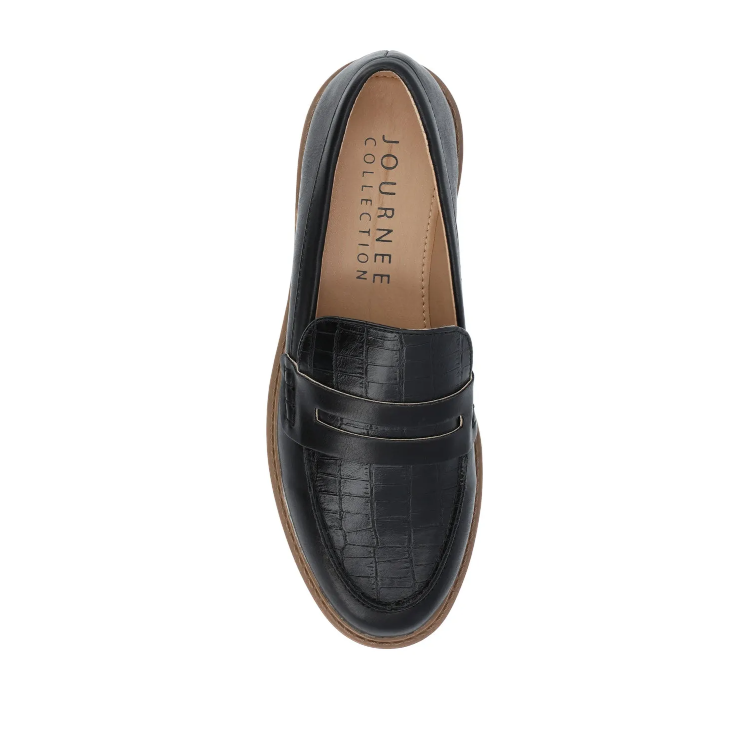 KENLY LOAFER FLATS IN SNAKE Student Leather Loafers