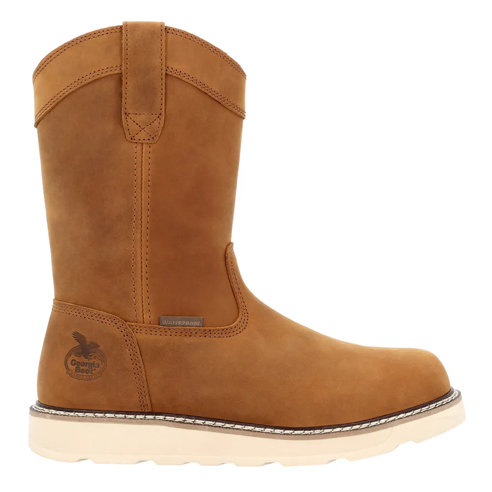 Core 37 Wedge 10 Inch Pull On Plain Waterproof Steel Toe Work Boots Foam Boots