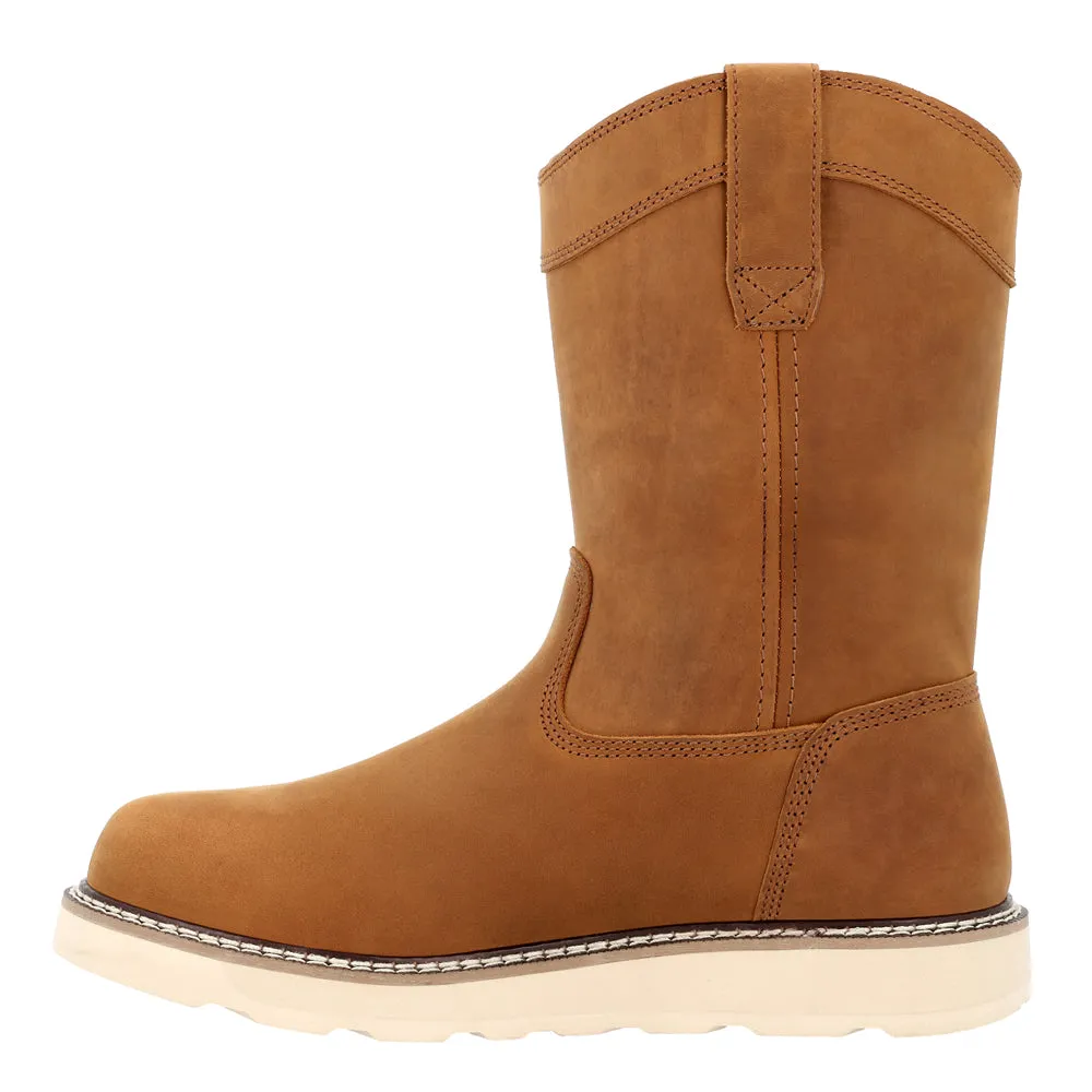 Core 37 Wedge 10 Inch Pull On Plain Waterproof Steel Toe Work Boots Muk Luks Boots