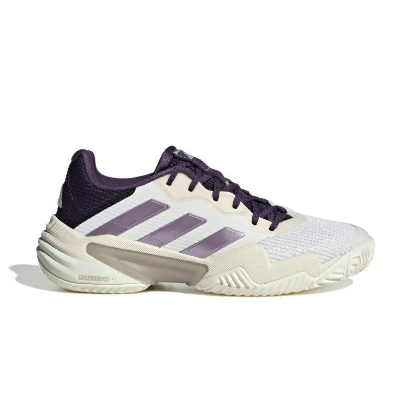 Nike Workout Tennis Shoes adidas Women's Barricade 13 - Core White/Powder Plum/Aurora Plum