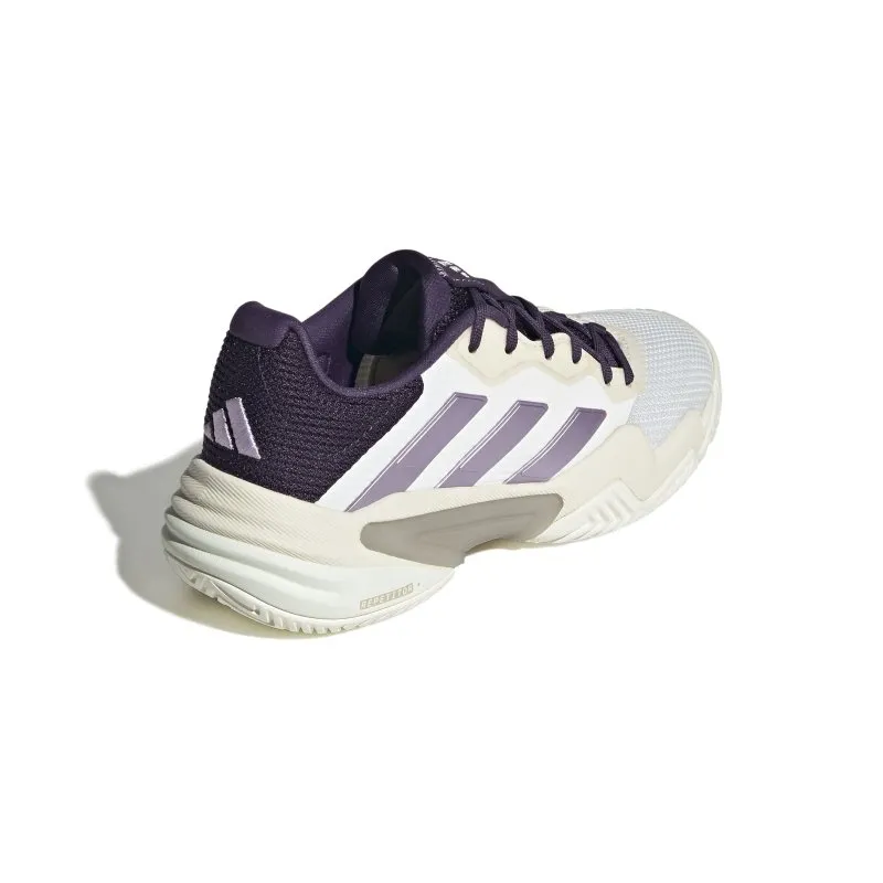 adidas Women's Barricade 13 - Core White/Powder Plum/Aurora Plum Good Walking Tennis Shoes