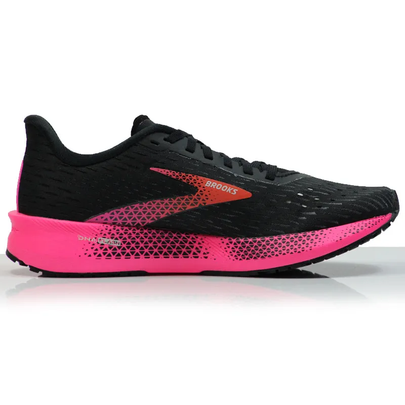 Best Running Shoes For Flat Feet Overpronation Brooks Hyperion Tempo Women's Running Shoe - Black/Pink/Hot Coral