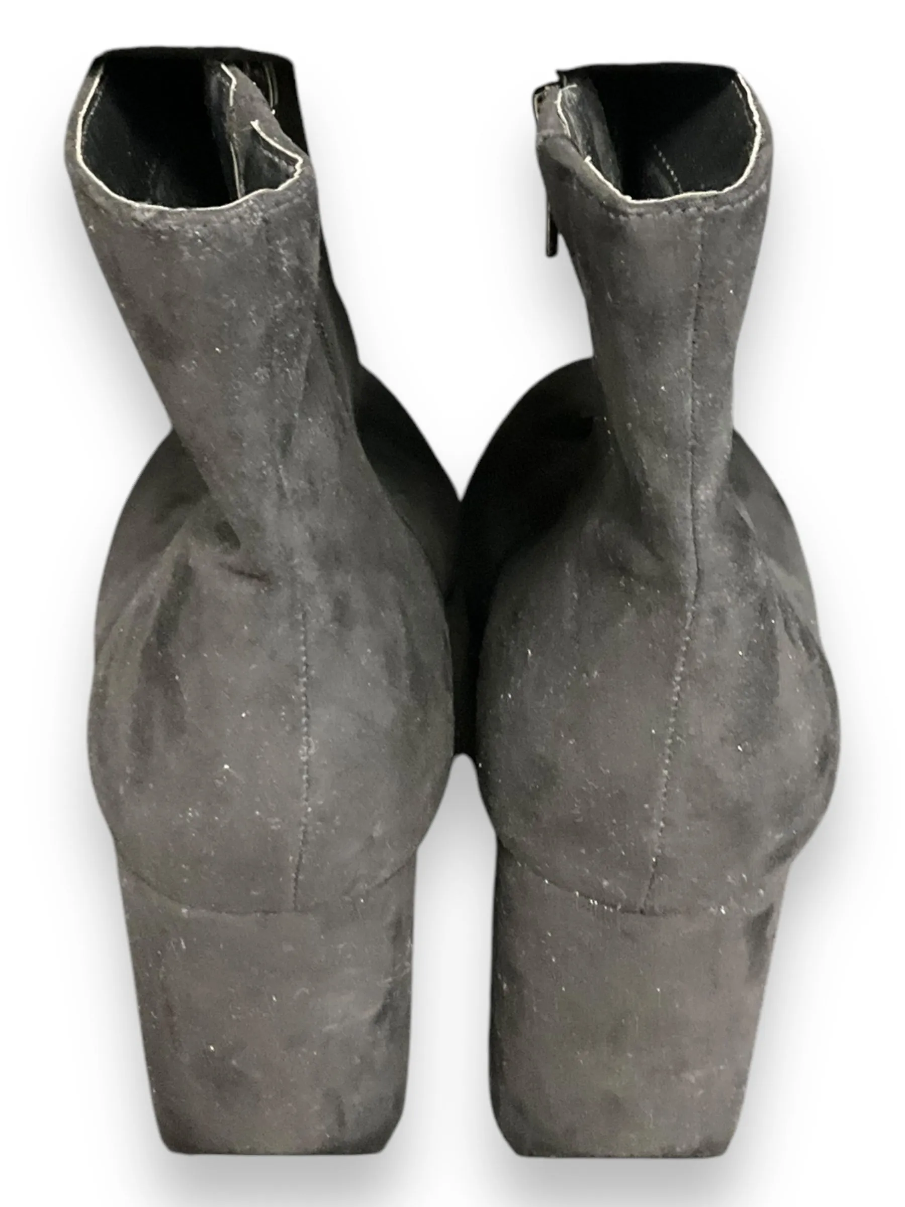 Boots Ankle Heels By Torrid In Black, Size: 10.5 Teva Ankle Boots