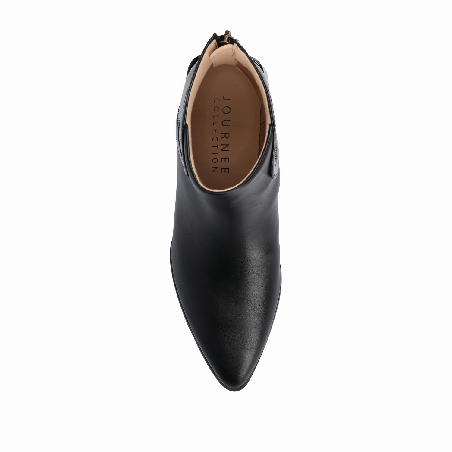 CONSUELLO POINTED TOE BOOTIES IN VEGAN LEATHER