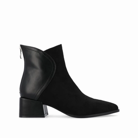 CONSUELLO POINTED TOE BOOTIES IN VEGAN LEATHER Boots Extended Calf