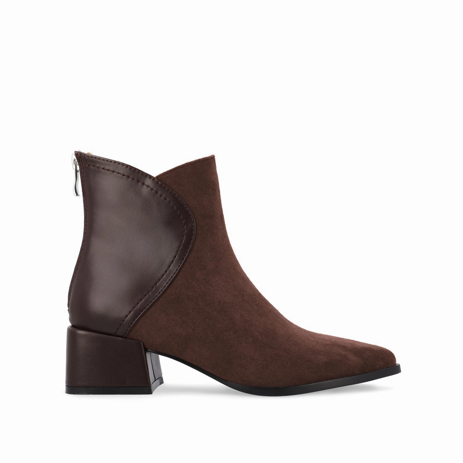 CONSUELLO POINTED TOE BOOTIES IN VEGAN LEATHER English Riding Boots