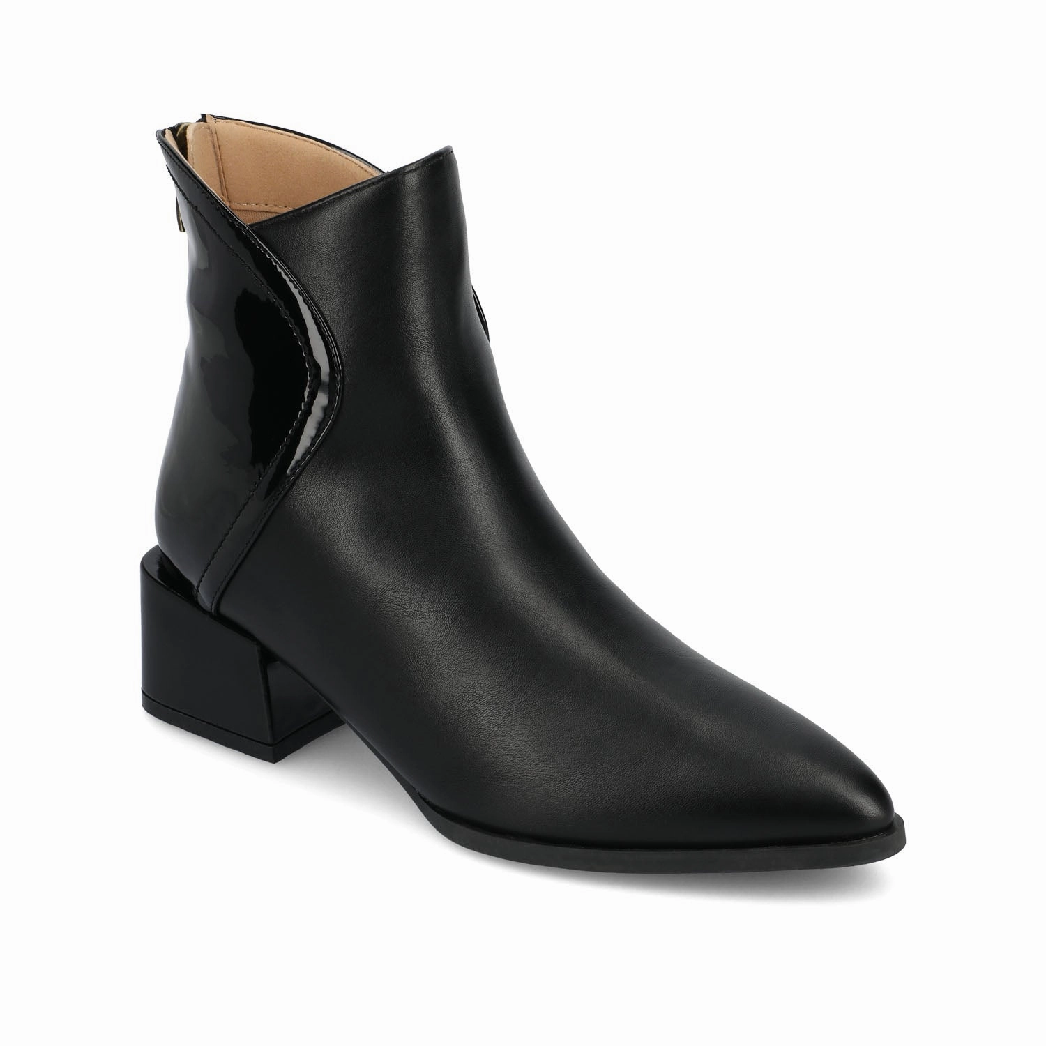 Mukluk Boots CONSUELLO POINTED TOE BOOTIES IN VEGAN LEATHER