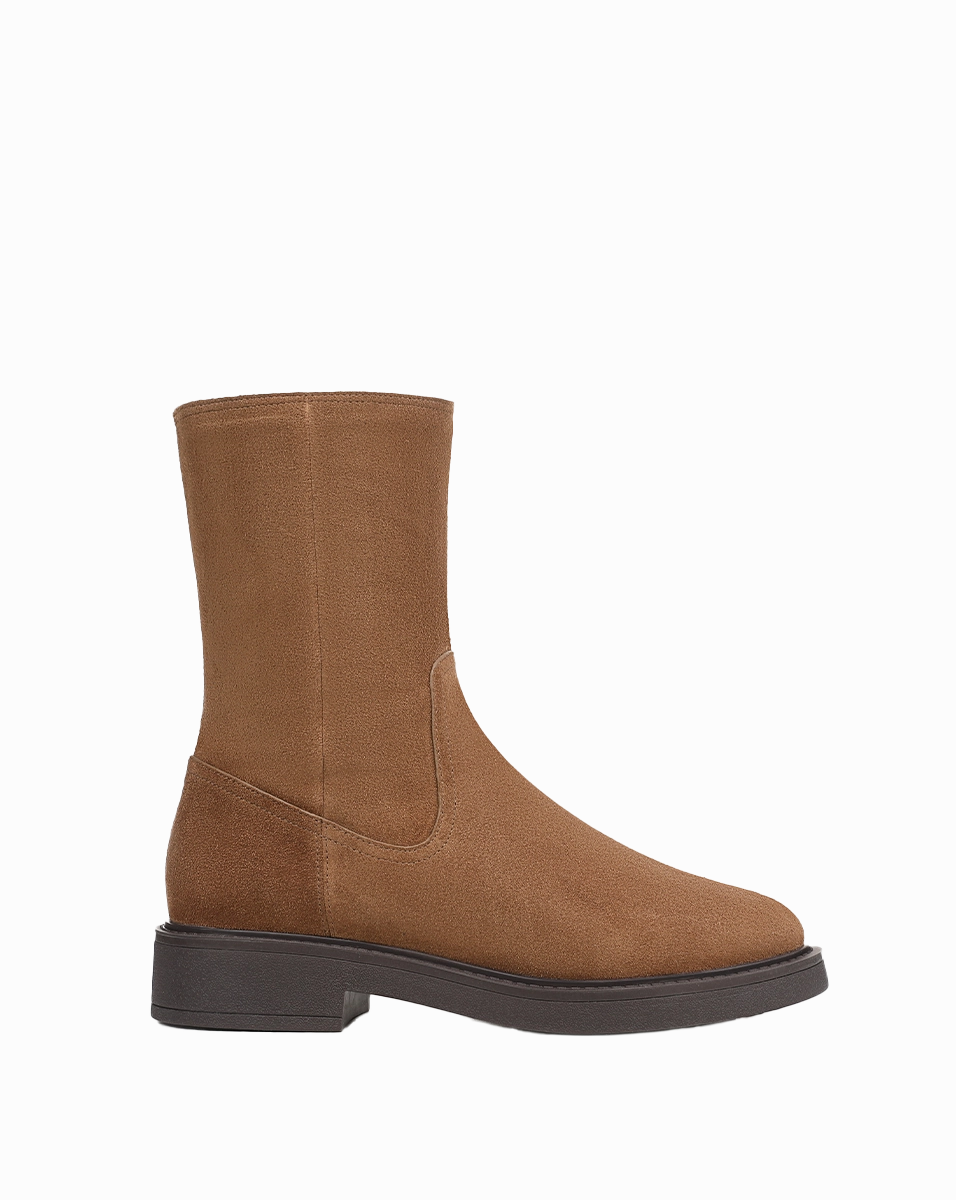 Western Cowboy Work Boots Creswell Shearling Mid-Calf Boot