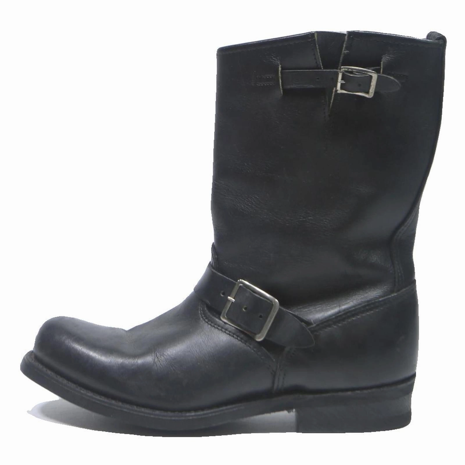 Western Chief Rain Boots VULCAN Womens Leather Biker Boots Black UK 7.5 Buckle Detail Classic Stylish