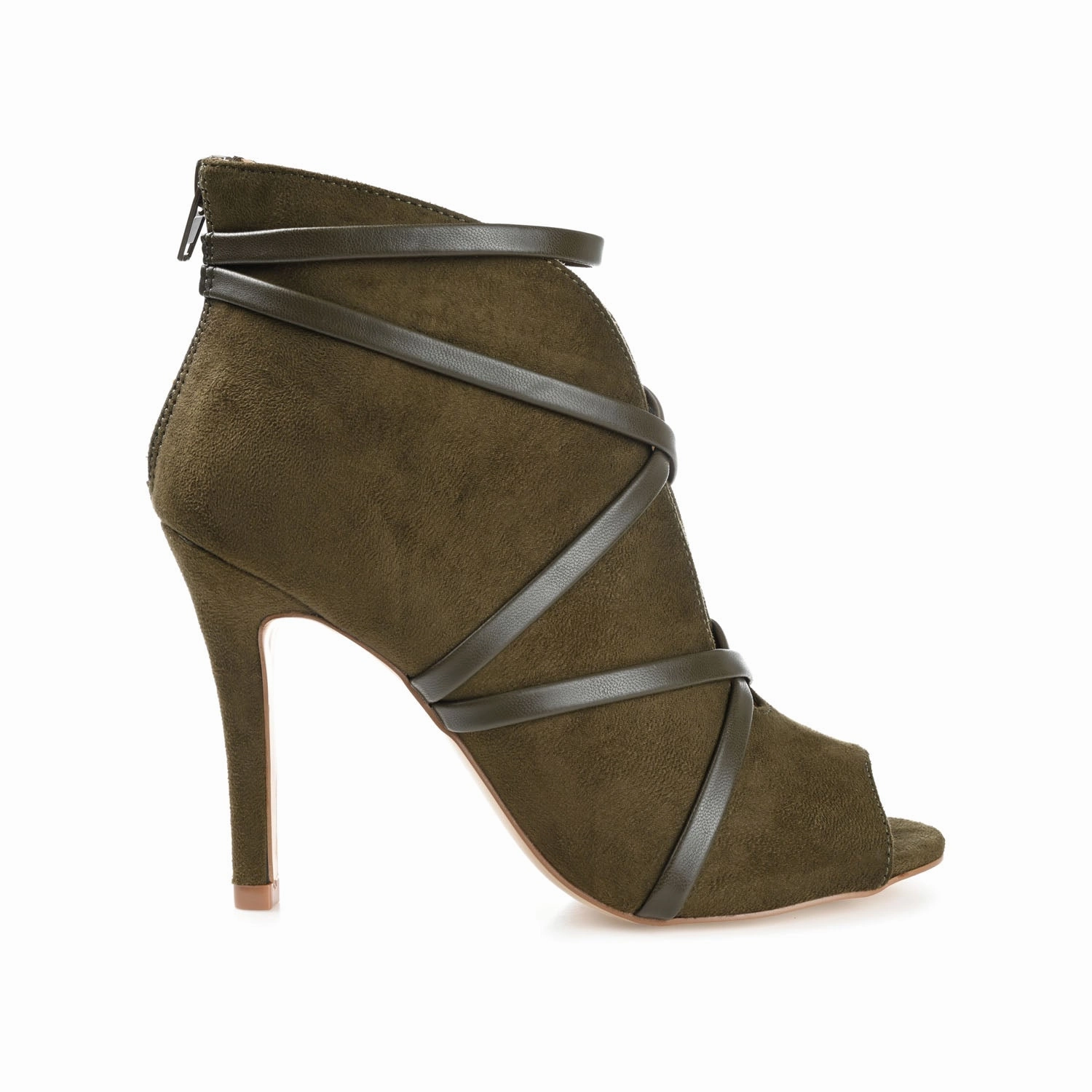 SAMARA STILETTO HEELED BOOTIES IN FAUX SUEDE Summer Work Boots