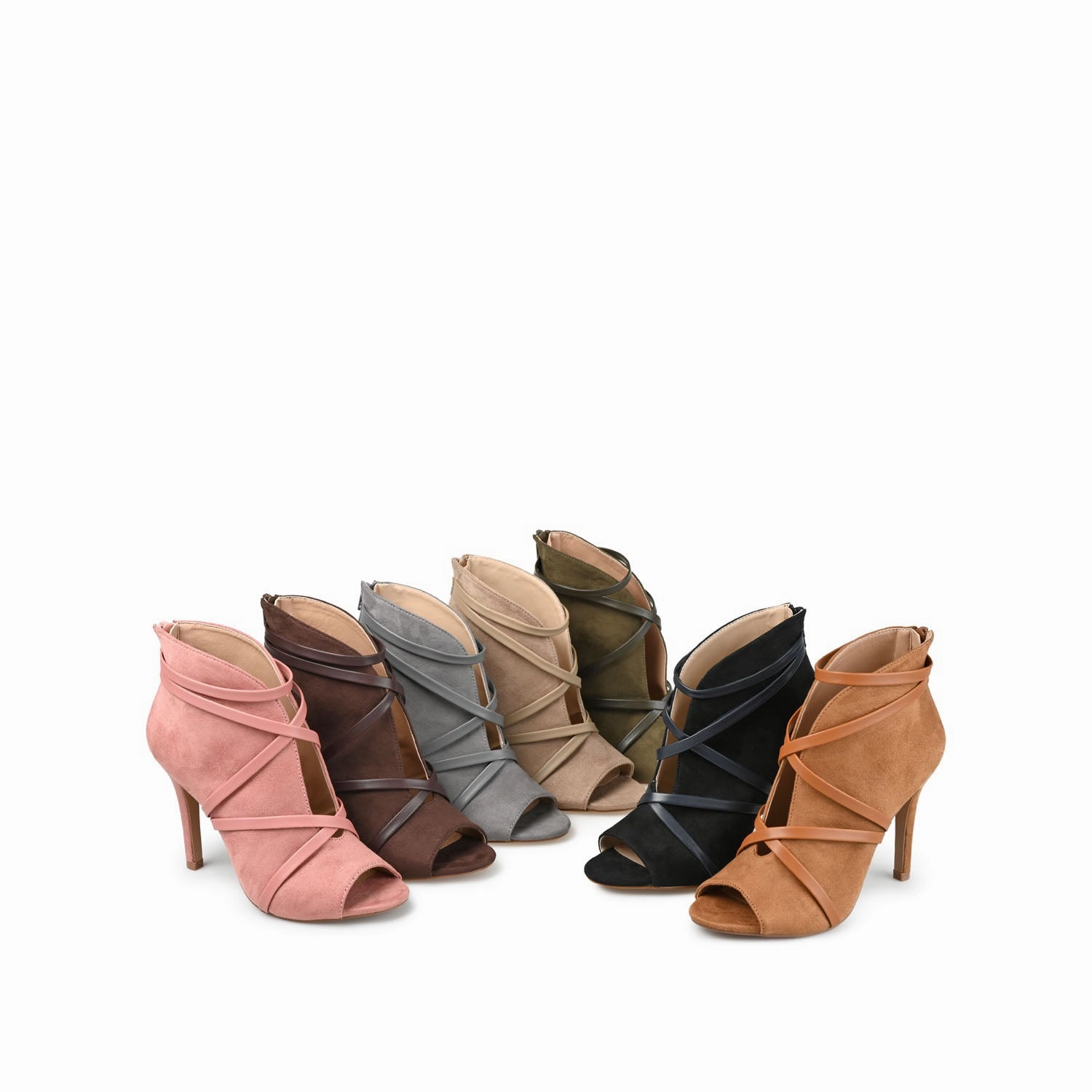 SAMARA STILETTO HEELED BOOTIES IN FAUX SUEDE Western Boots Stores Near Me