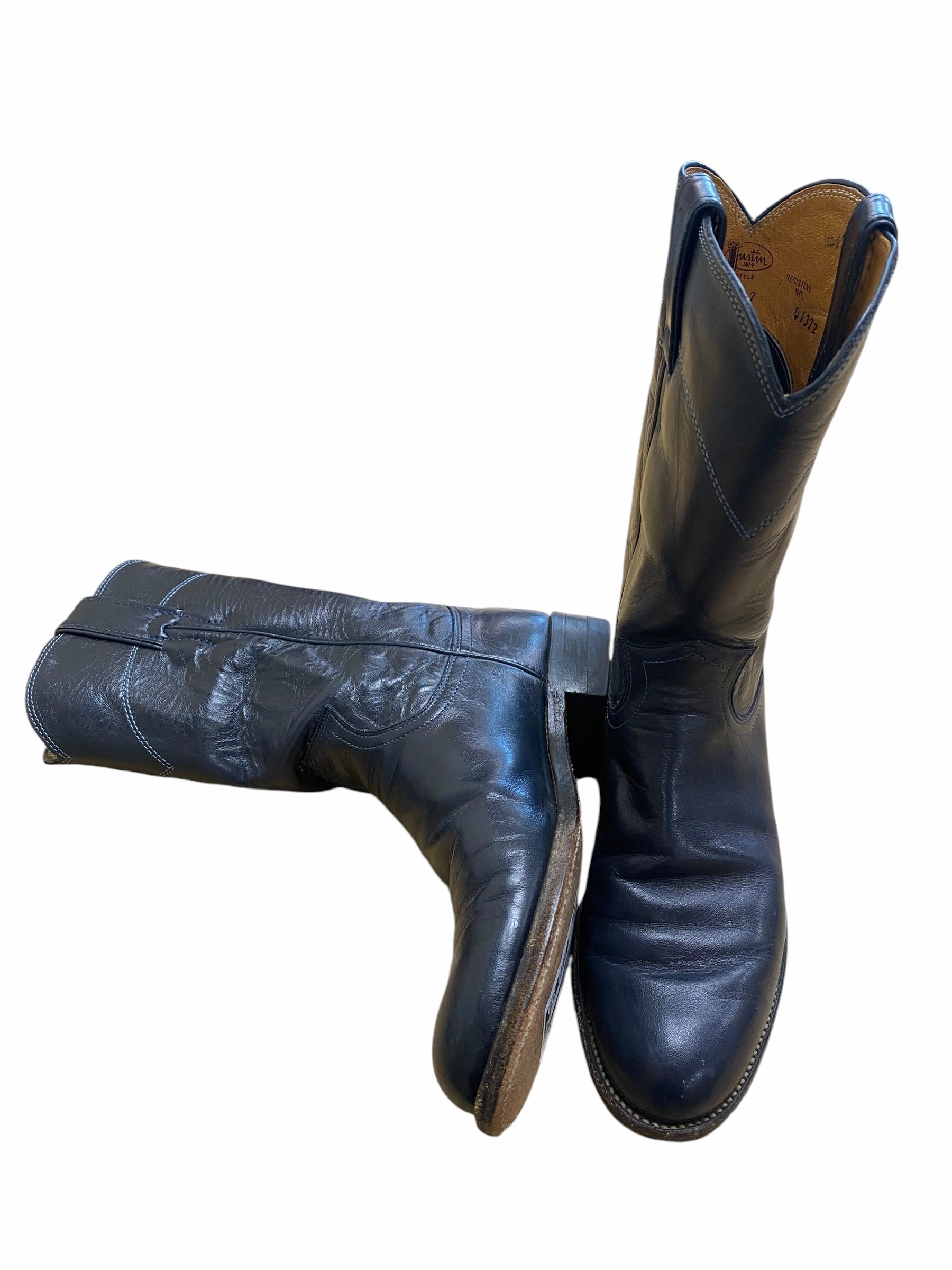 Boots Western By Justin In Navy, Size: 6 Breaking In Cowboy Boots