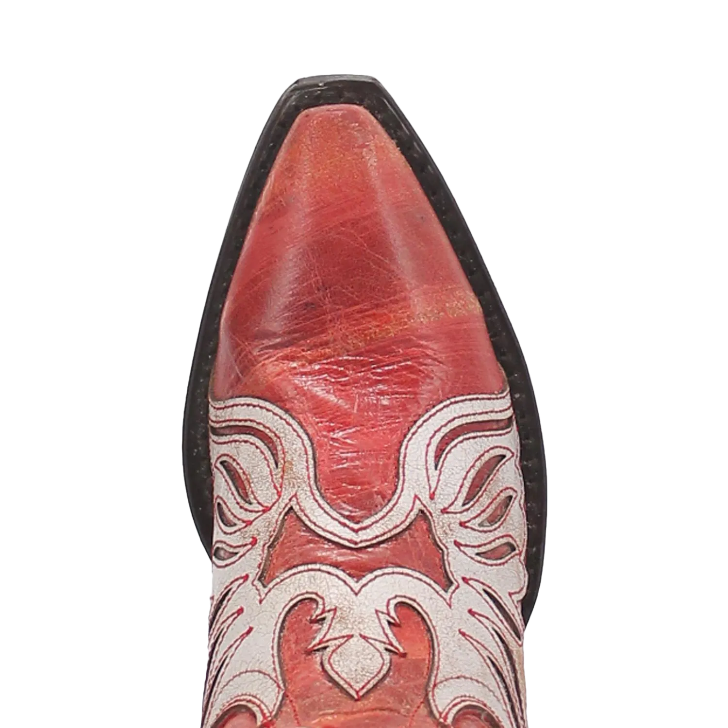 Dm's Boots Dan Post Ladies Ndulgence Red And White Western Boot DP4348-RD