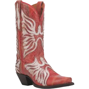 Dan Post Ladies Ndulgence Red And White Western Boot DP4348-RD Rugged Boots