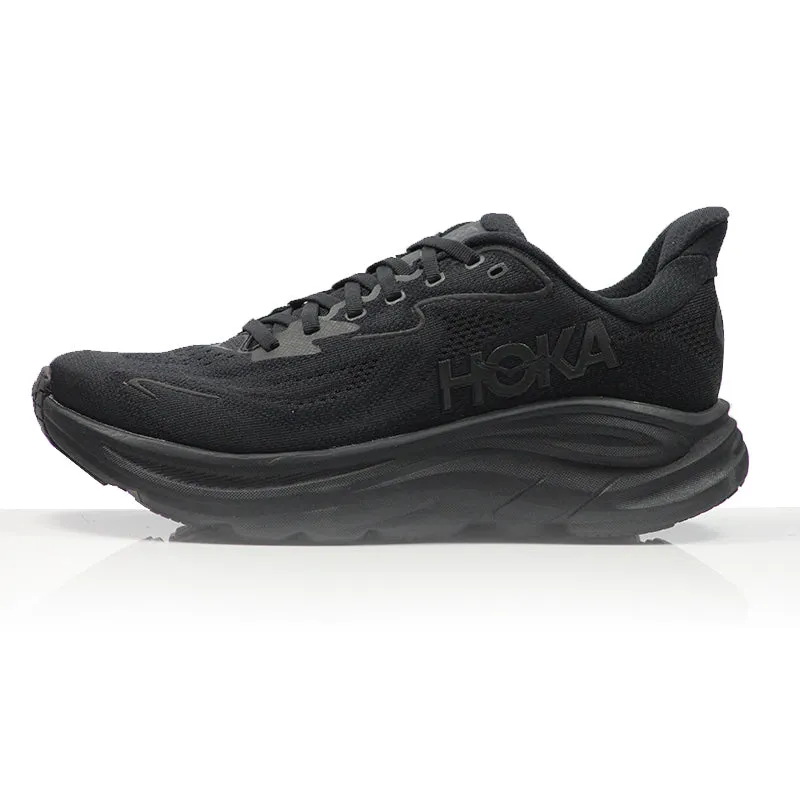 Hoka One One Clifton 10 Women's Running Shoe - Black/Black Portland Oregon
