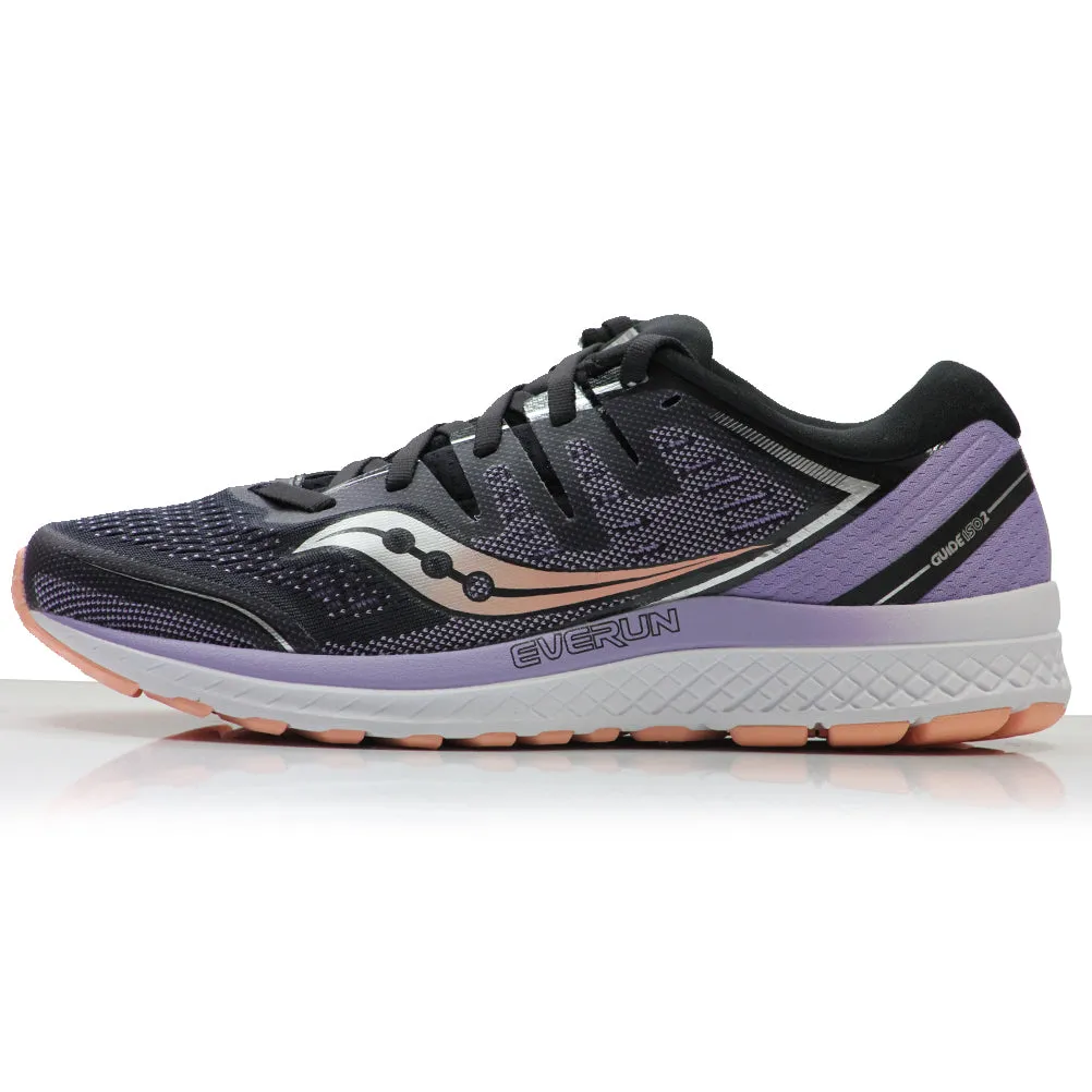 Clifton 9 Running Shoe Saucony Guide ISO 2 Women's Running Shoe - Black/Purple/White