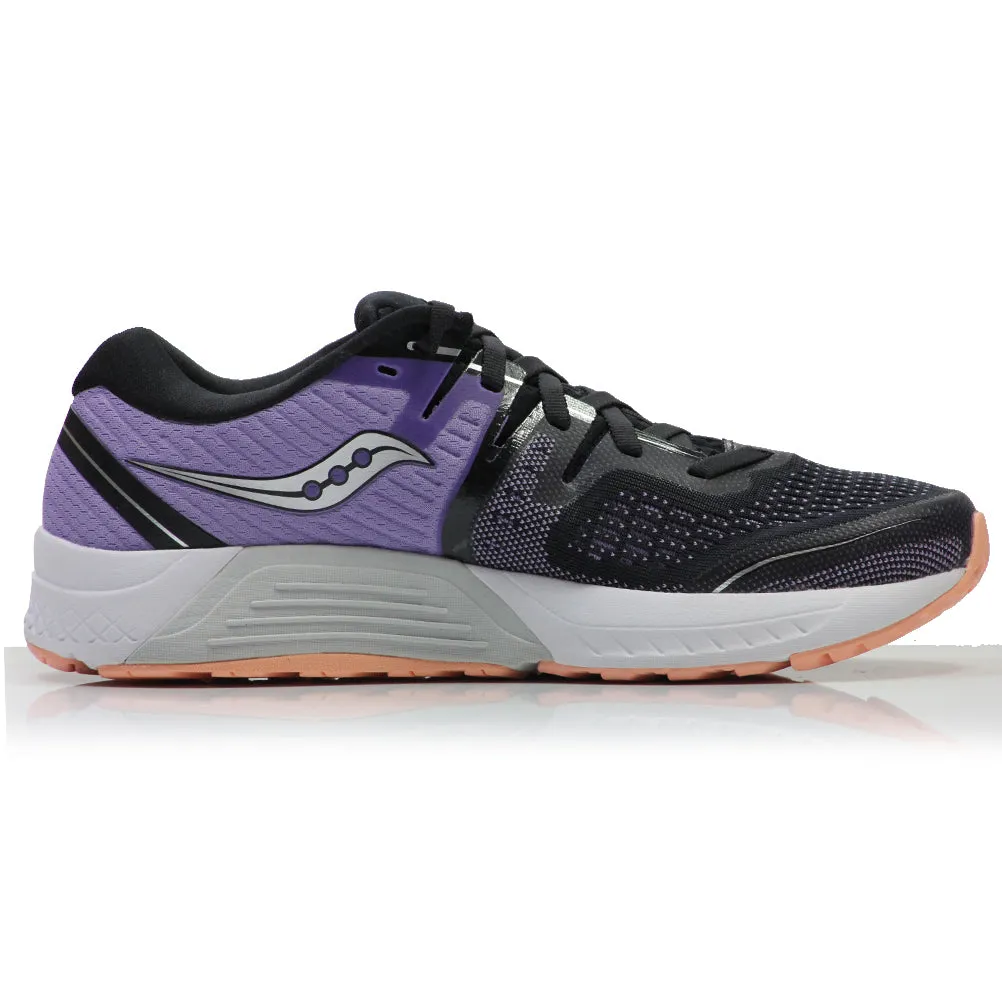 Nitro Run Shoes Saucony Guide ISO 2 Women's Running Shoe - Black/Purple/White