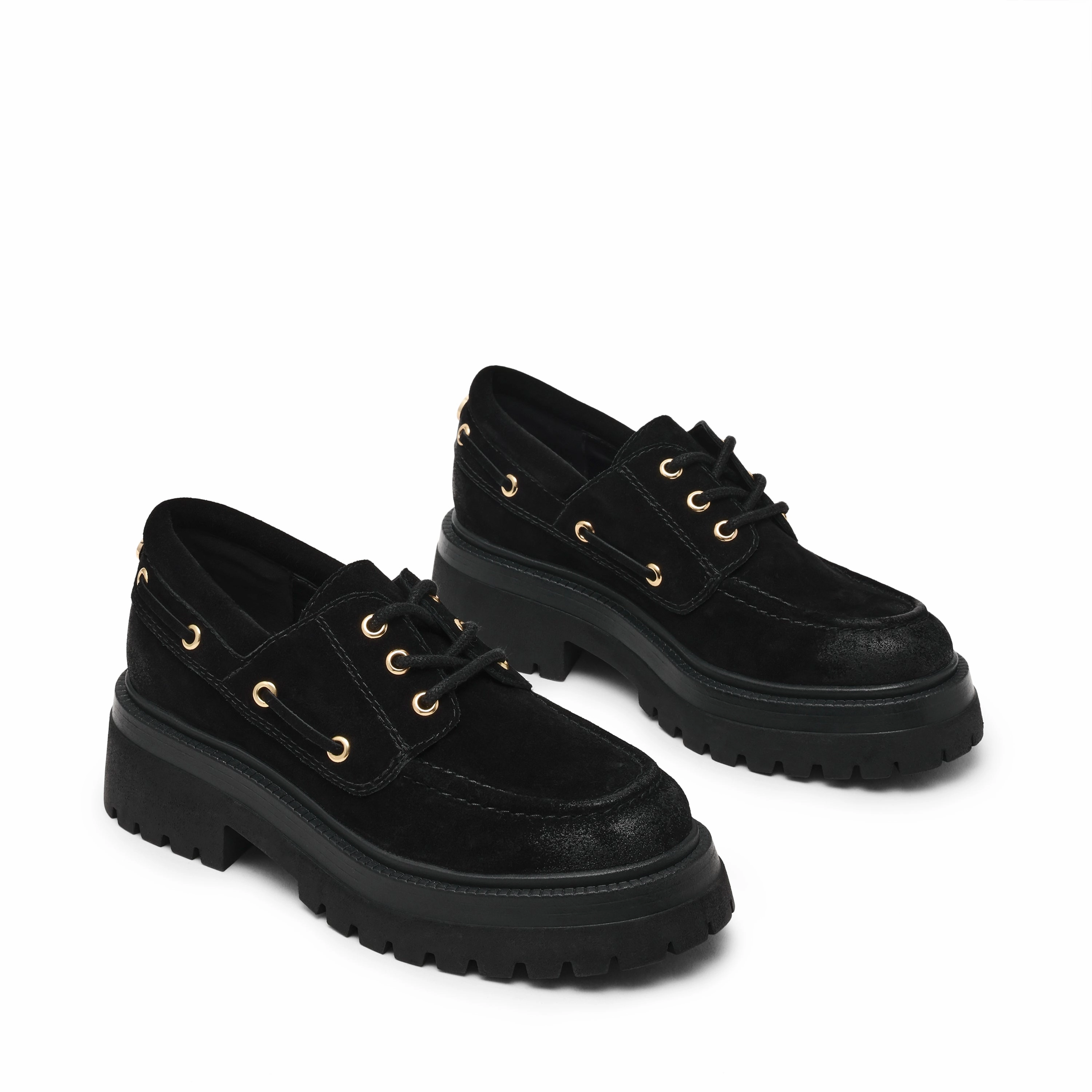 Detroit Flat Shoe BLACK SUED Flats Macy's Shoes