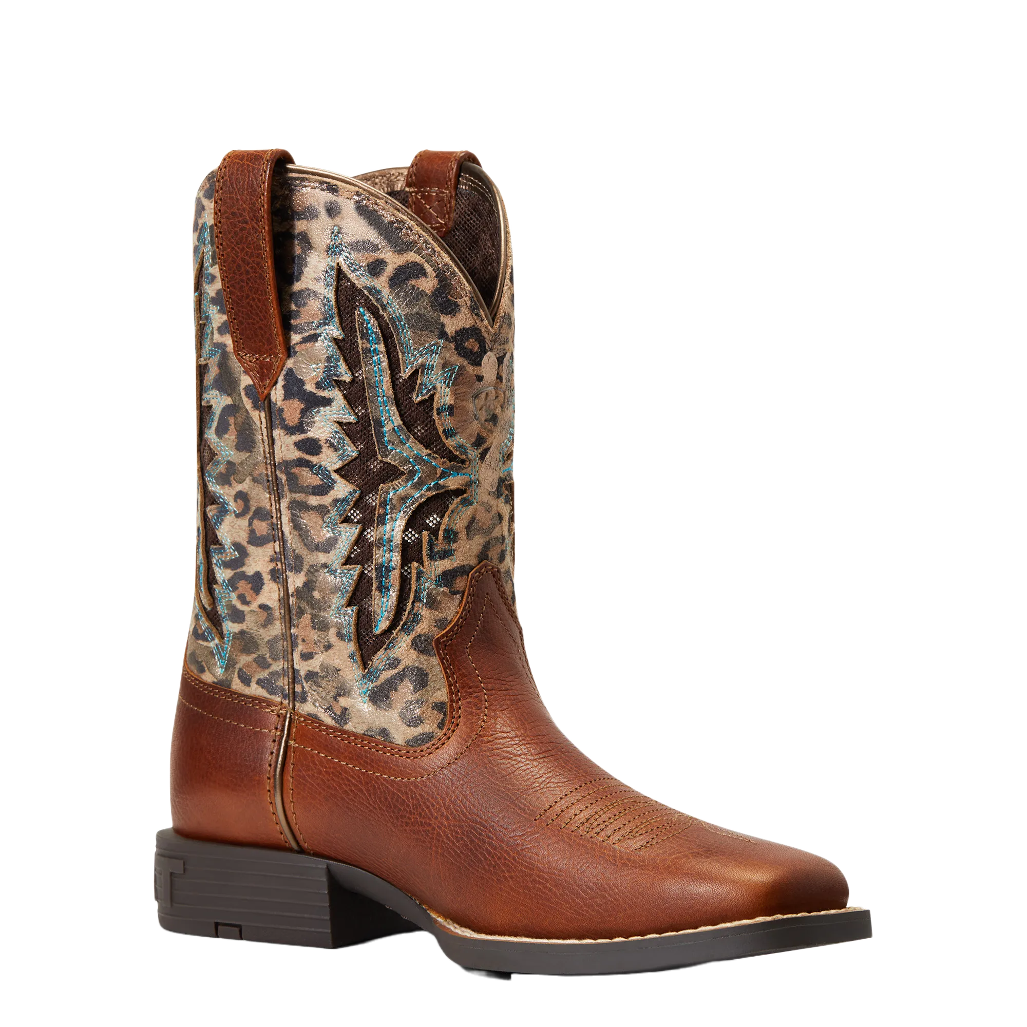 Ariat Children's Koel VenTEK Spiced Cedar Square Toe Boots 10040258 Zero Drop Boots