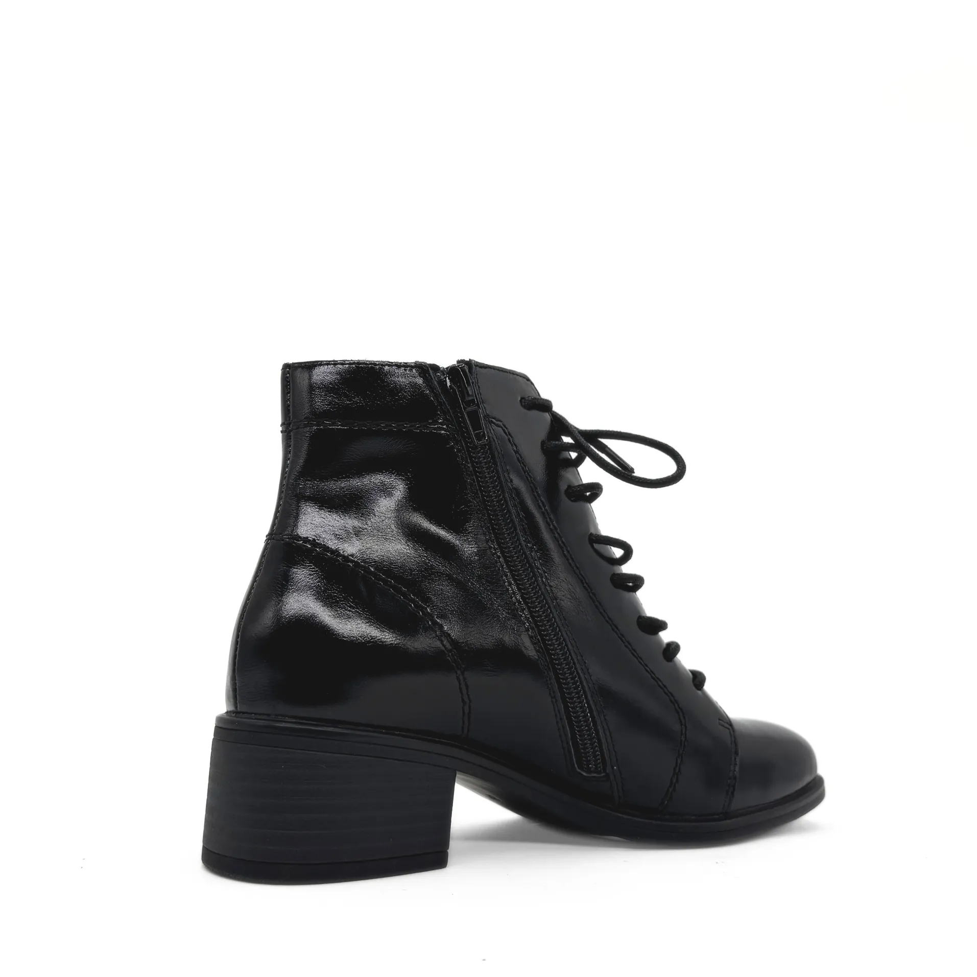 Lazor Lace Up Booties Italian Boots