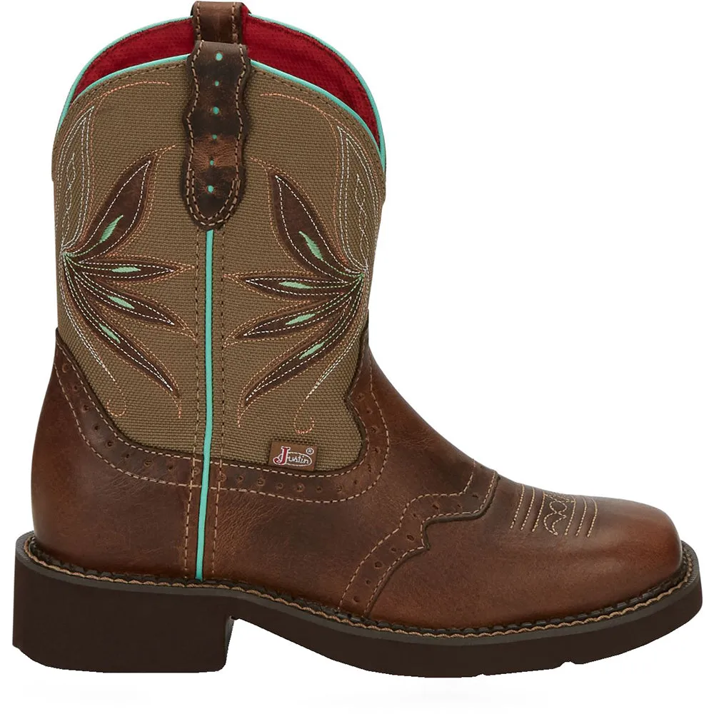 Nettie 8 Inch Square Toe Cowboy Boots Light Western Boots