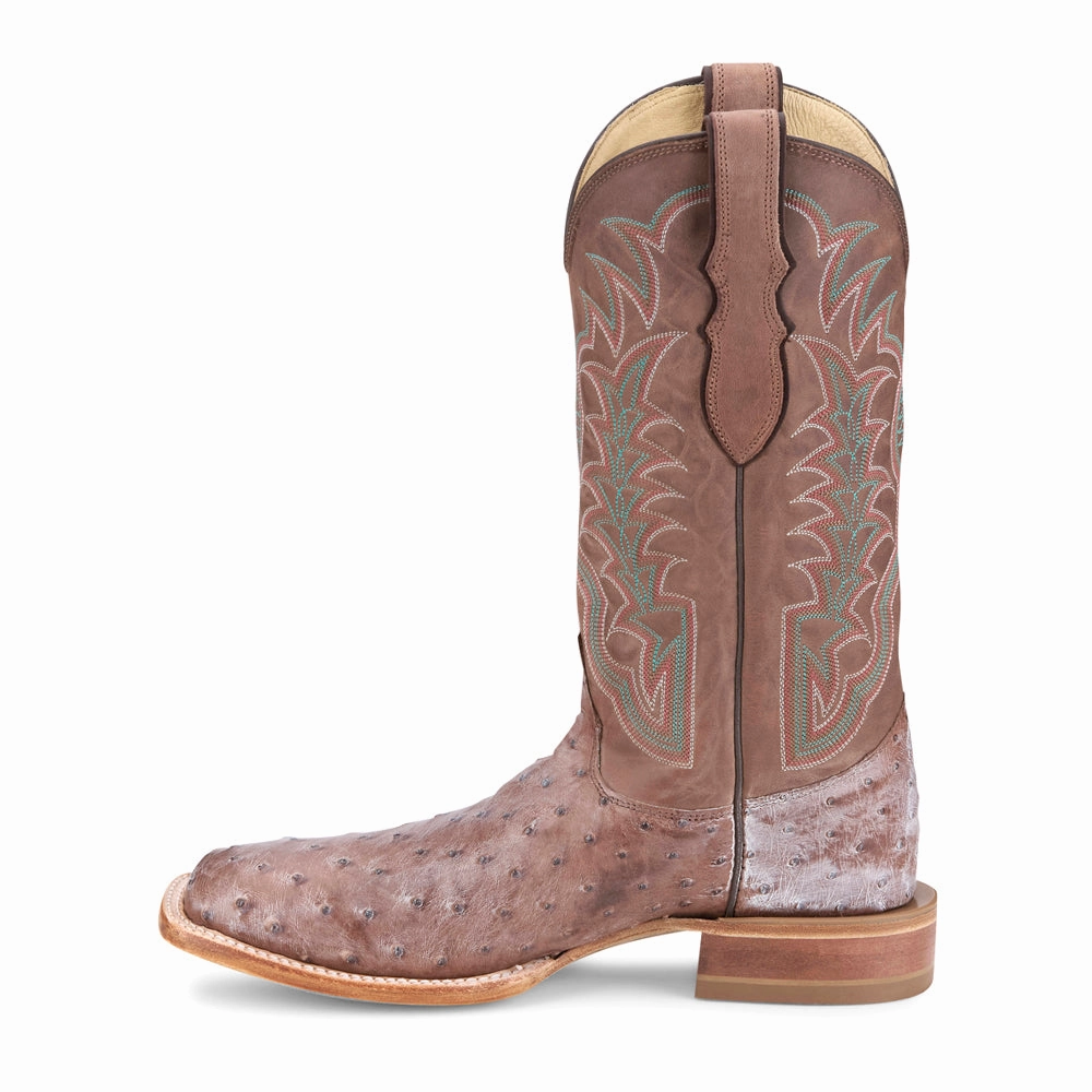 Inexpensive Cowboy Boots Chisolm 13 Inch Full Quill Ostrich Square Toe Cowboy Boots